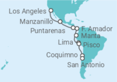 Itinerario del Crucero México, Costa Rica, Panamá - Princess Cruises