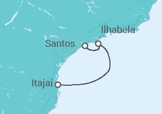 Itinerario del Crucero Brasil - Costa Cruceros