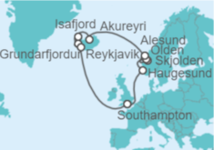 Itinerario del Crucero Noruega, Islandia - Princess Cruises