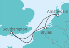 Itinerario del Crucero Holanda, Bélgica - Disney Cruise Line