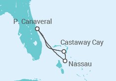 Itinerario del Crucero Bahamas - Disney Cruise Line