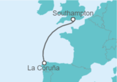 Itinerario del Crucero España - Disney Cruise Line