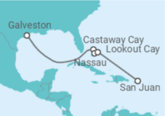 Itinerario del Crucero Bahamas - Disney Cruise Line