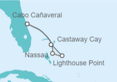 Itinerario del Crucero Bahamas - Disney Cruise Line