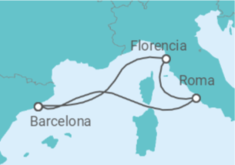 Itinerario del Crucero Italia - Disney Cruise Line