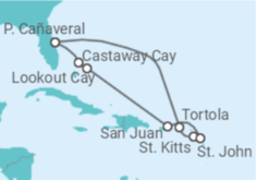 Itinerario del Crucero USA - Disney Cruise Line