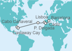 Itinerario del Crucero Portugal, España - Disney Cruise Line