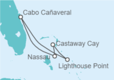 Itinerario del Crucero Bahamas - Disney Cruise Line