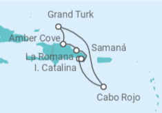 Itinerario del Crucero República Dominicana e Islas Turcas y Caicos  - Costa Cruceros