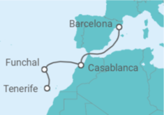 Itinerario del Crucero Islas Canarias - Costa Cruceros