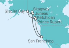 Itinerario del Crucero Alaska - Princess Cruises