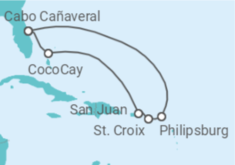 Itinerario del Crucero Puerto Rico, Saint Maarten - Royal Caribbean