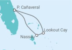 Itinerario del Crucero Bahamas - Disney Cruise Line