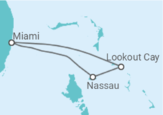 Itinerario del Crucero Bahamas - Disney Cruise Line