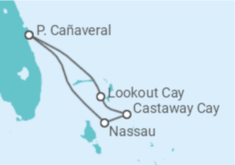 Itinerario del Crucero Bahamas - Disney Cruise Line