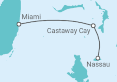 Itinerario del Crucero Bahamas - Disney Cruise Line