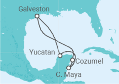 Itinerario del Crucero México - Disney Cruise Line