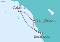 Itinerario del Crucero México - Disney Cruise Line