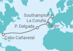 Itinerario del Crucero España, Portugal - Disney Cruise Line