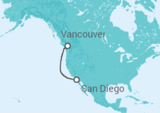 Itinerario del Crucero Alaska - Disney Cruise Line