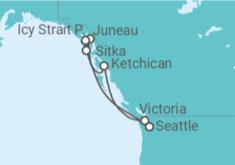 Itinerario del Crucero Alaska - Norwegian Cruise Line