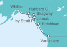 Itinerario del Crucero Alaska - Norwegian Cruise Line