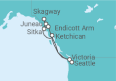 Itinerario del Crucero Alaska - Norwegian Cruise Line