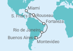 Itinerario del Crucero Uruguay, Brasil - Princess Cruises