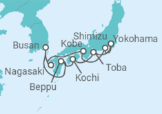 Itinerario del Crucero Japón, Corea Del Sur - Princess Cruises