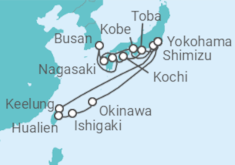 Itinerario del Crucero Taiwán, Japón, Corea Del Sur - Princess Cruises