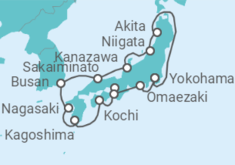 Itinerario del Crucero Japón, Corea Del Sur - Princess Cruises