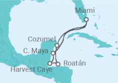 Itinerario del Crucero Honduras, México - Norwegian Cruise Line