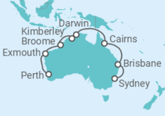 Itinerario del Crucero Australia - Princess Cruises