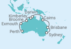 Itinerario del Crucero Australia - Princess Cruises