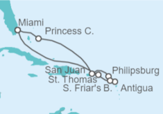 Itinerario del Crucero Puerto Rico, Saint Maarten, Antigua Y Barbuda, Islas Vírgenes - Eeuu - Princess Cruises