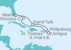 Itinerario del Crucero Islas Vírgenes - Eeuu, Saint Maarten, Antigua Y Barbuda, Bahamas - Princess Cruises