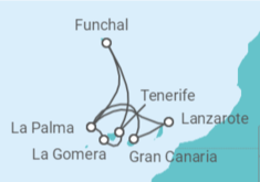 Itinerario del Crucero Islas Canarias - Costa Cruceros