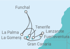 Itinerario del Crucero Islas Canarias - Costa Cruceros