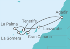 Itinerario del Crucero Islas Canarias - Costa Cruceros