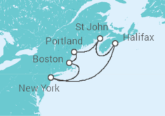 Itinerario del Crucero USA, Canadá - Norwegian Cruise Line