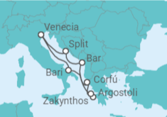 Itinerario del Crucero Grecia, Croacia, Italia - Costa Cruceros