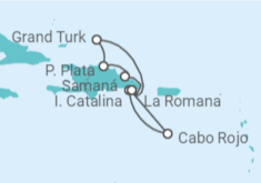 Itinerario del Crucero Bahamas, República Dominicana - Costa Cruceros