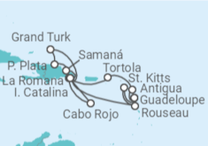 Itinerario del Crucero Antigua Y Barbuda, Islas Vírgenes - Reino Unido, República Dominicana, Bahamas - Costa Cruceros