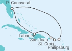 Itinerario del Crucero Puerto Rico, Saint Maarten - Royal Caribbean