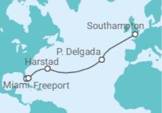 Itinerario del Crucero Bermudas, Portugal - Cunard