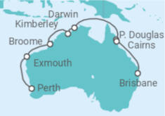 Itinerario del Crucero Australia - Princess Cruises