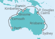 Itinerario del Crucero Australia - Princess Cruises