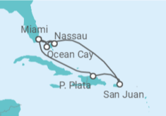 Itinerario del Crucero Bahamas, Puerto Rico, USA TI - MSC Cruceros