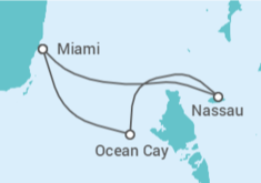 Itinerario del Crucero Bahamas TI - MSC Cruceros