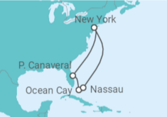 Itinerario del Crucero USA, Bahamas TI - MSC Cruceros